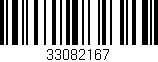 Código de barras (EAN, GTIN, SKU, ISBN): '33082167'