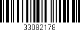 Código de barras (EAN, GTIN, SKU, ISBN): '33082178'