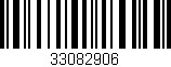 Código de barras (EAN, GTIN, SKU, ISBN): '33082906'