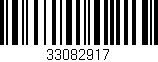 Código de barras (EAN, GTIN, SKU, ISBN): '33082917'