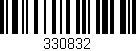 Código de barras (EAN, GTIN, SKU, ISBN): '330832'