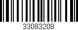 Código de barras (EAN, GTIN, SKU, ISBN): '33083208'