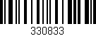 Código de barras (EAN, GTIN, SKU, ISBN): '330833'