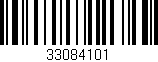 Código de barras (EAN, GTIN, SKU, ISBN): '33084101'