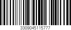 Código de barras (EAN, GTIN, SKU, ISBN): '3309045115777'
