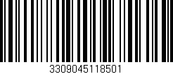 Código de barras (EAN, GTIN, SKU, ISBN): '3309045118501'