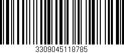 Código de barras (EAN, GTIN, SKU, ISBN): '3309045118785'