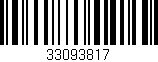 Código de barras (EAN, GTIN, SKU, ISBN): '33093817'