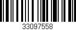Código de barras (EAN, GTIN, SKU, ISBN): '33097558'