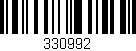 Código de barras (EAN, GTIN, SKU, ISBN): '330992'