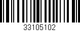 Código de barras (EAN, GTIN, SKU, ISBN): '33105102'