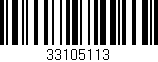 Código de barras (EAN, GTIN, SKU, ISBN): '33105113'