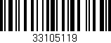 Código de barras (EAN, GTIN, SKU, ISBN): '33105119'
