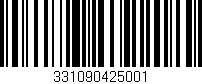 Código de barras (EAN, GTIN, SKU, ISBN): '331090425001'