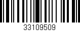 Código de barras (EAN, GTIN, SKU, ISBN): '33109509'