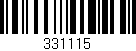 Código de barras (EAN, GTIN, SKU, ISBN): '331115'