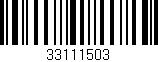 Código de barras (EAN, GTIN, SKU, ISBN): '33111503'