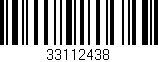 Código de barras (EAN, GTIN, SKU, ISBN): '33112438'