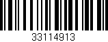 Código de barras (EAN, GTIN, SKU, ISBN): '33114913'