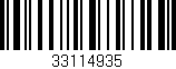 Código de barras (EAN, GTIN, SKU, ISBN): '33114935'