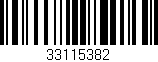 Código de barras (EAN, GTIN, SKU, ISBN): '33115382'
