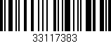 Código de barras (EAN, GTIN, SKU, ISBN): '33117383'