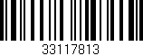 Código de barras (EAN, GTIN, SKU, ISBN): '33117813'
