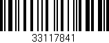 Código de barras (EAN, GTIN, SKU, ISBN): '33117841'