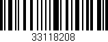 Código de barras (EAN, GTIN, SKU, ISBN): '33118208'