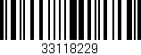 Código de barras (EAN, GTIN, SKU, ISBN): '33118229'