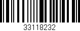Código de barras (EAN, GTIN, SKU, ISBN): '33118232'