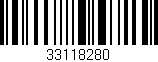 Código de barras (EAN, GTIN, SKU, ISBN): '33118280'
