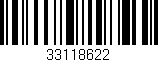 Código de barras (EAN, GTIN, SKU, ISBN): '33118622'