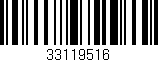 Código de barras (EAN, GTIN, SKU, ISBN): '33119516'