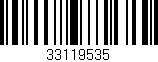 Código de barras (EAN, GTIN, SKU, ISBN): '33119535'