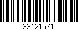 Código de barras (EAN, GTIN, SKU, ISBN): '33121571'