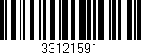 Código de barras (EAN, GTIN, SKU, ISBN): '33121591'