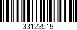 Código de barras (EAN, GTIN, SKU, ISBN): '33123519'