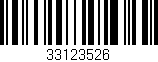Código de barras (EAN, GTIN, SKU, ISBN): '33123526'