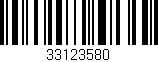Código de barras (EAN, GTIN, SKU, ISBN): '33123580'