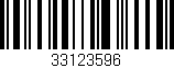 Código de barras (EAN, GTIN, SKU, ISBN): '33123596'
