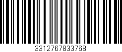 Código de barras (EAN, GTIN, SKU, ISBN): '3312767833768'