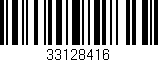 Código de barras (EAN, GTIN, SKU, ISBN): '33128416'