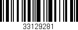 Código de barras (EAN, GTIN, SKU, ISBN): '33129281'