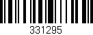 Código de barras (EAN, GTIN, SKU, ISBN): '331295'