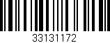 Código de barras (EAN, GTIN, SKU, ISBN): '33131172'