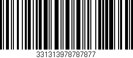 Código de barras (EAN, GTIN, SKU, ISBN): '331313978787877'