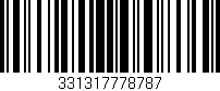 Código de barras (EAN, GTIN, SKU, ISBN): '331317778787'