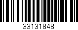 Código de barras (EAN, GTIN, SKU, ISBN): '33131848'