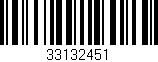 Código de barras (EAN, GTIN, SKU, ISBN): '33132451'